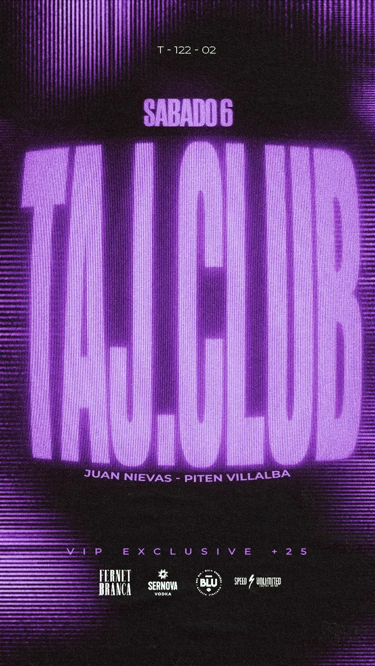 TAJ CLUB - SABADO 06.06