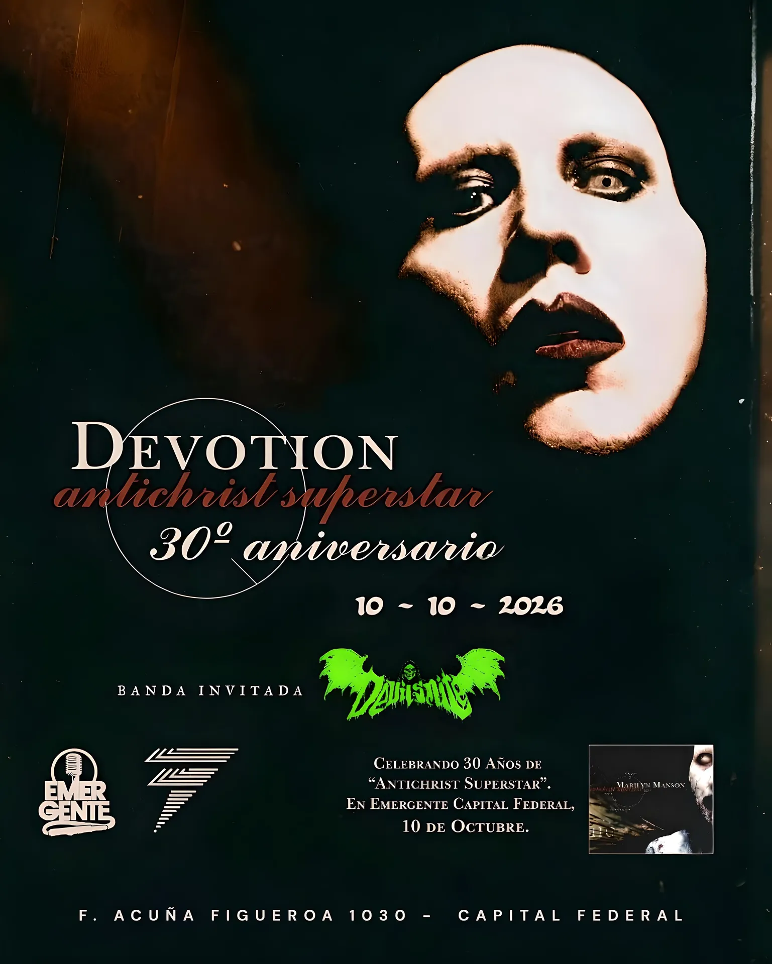 Devotion Festeja 30 años del Antichrist Superstar