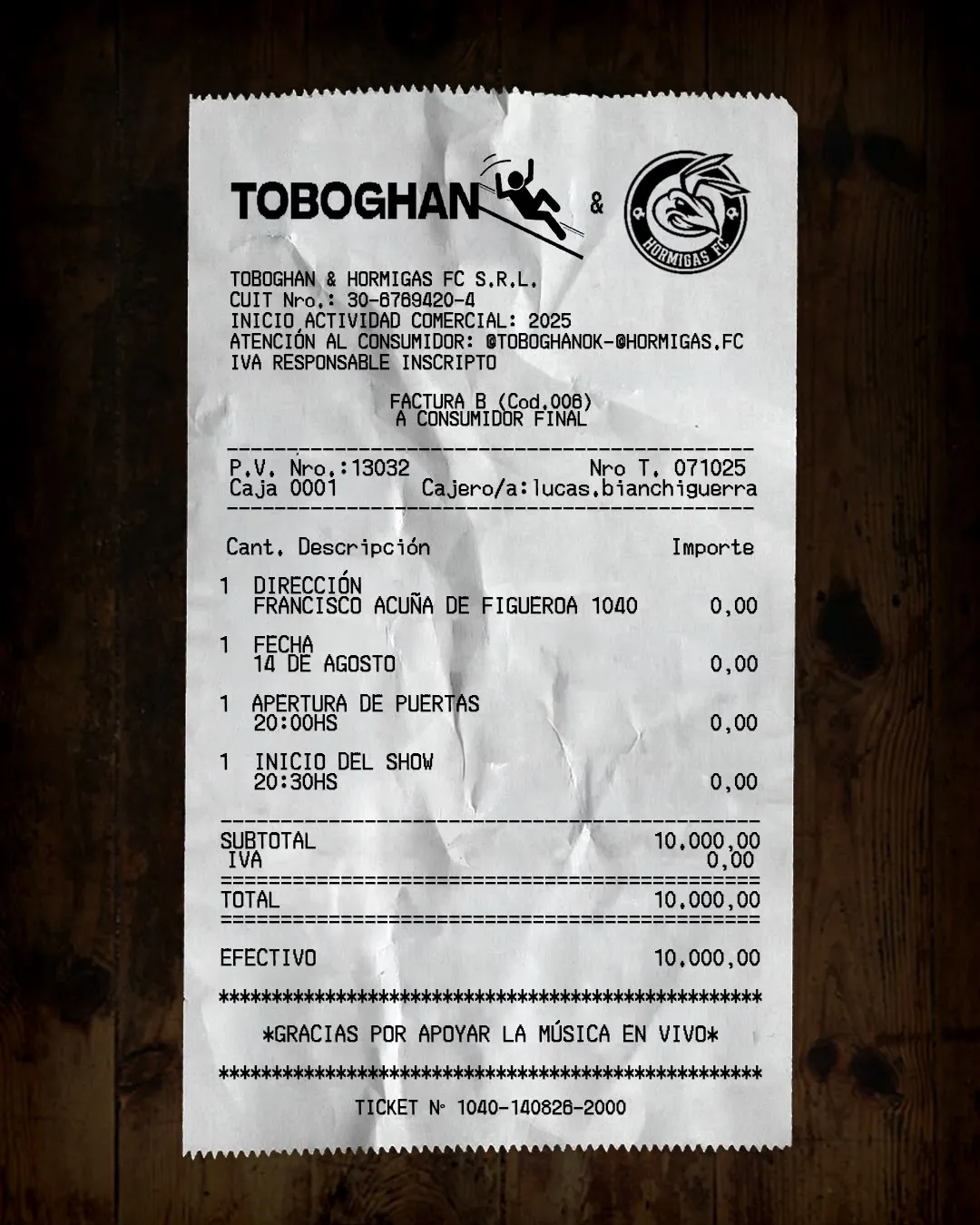 HORMIGAS x TOBOGHAN