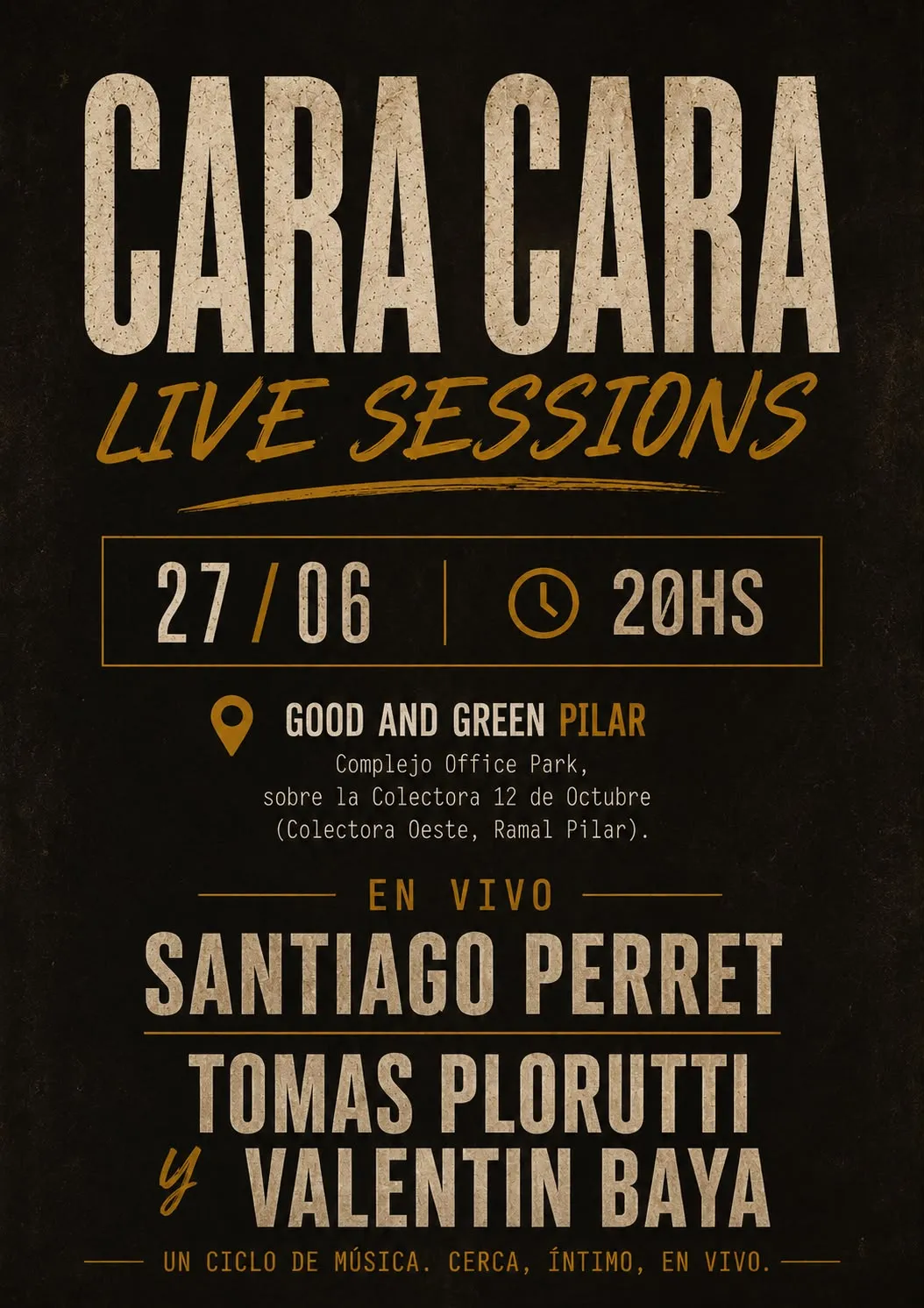 ROCK G&G CARA A CARA LIVE SESSIONS