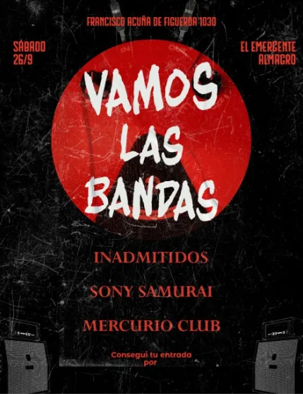 VAMOS LAS BANDAS: Inadmitidos, Sony Samurai y Mercurio Club