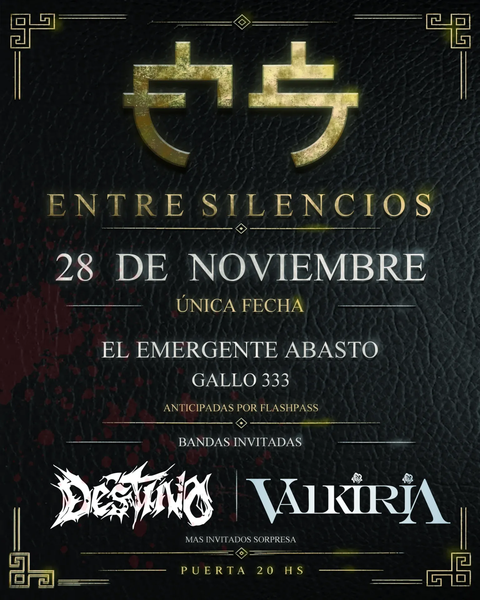 ENTRE SILENCIOS ÚNICA FECHA