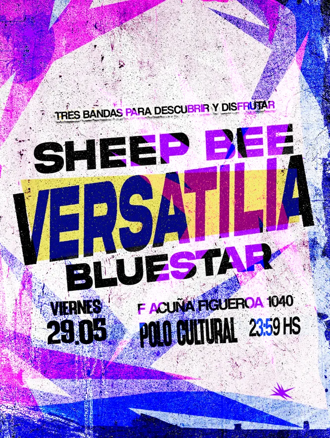 Semillero Emergente Viernes 29 de Mayo con Bluestar + Versatilia + Sheep Bee