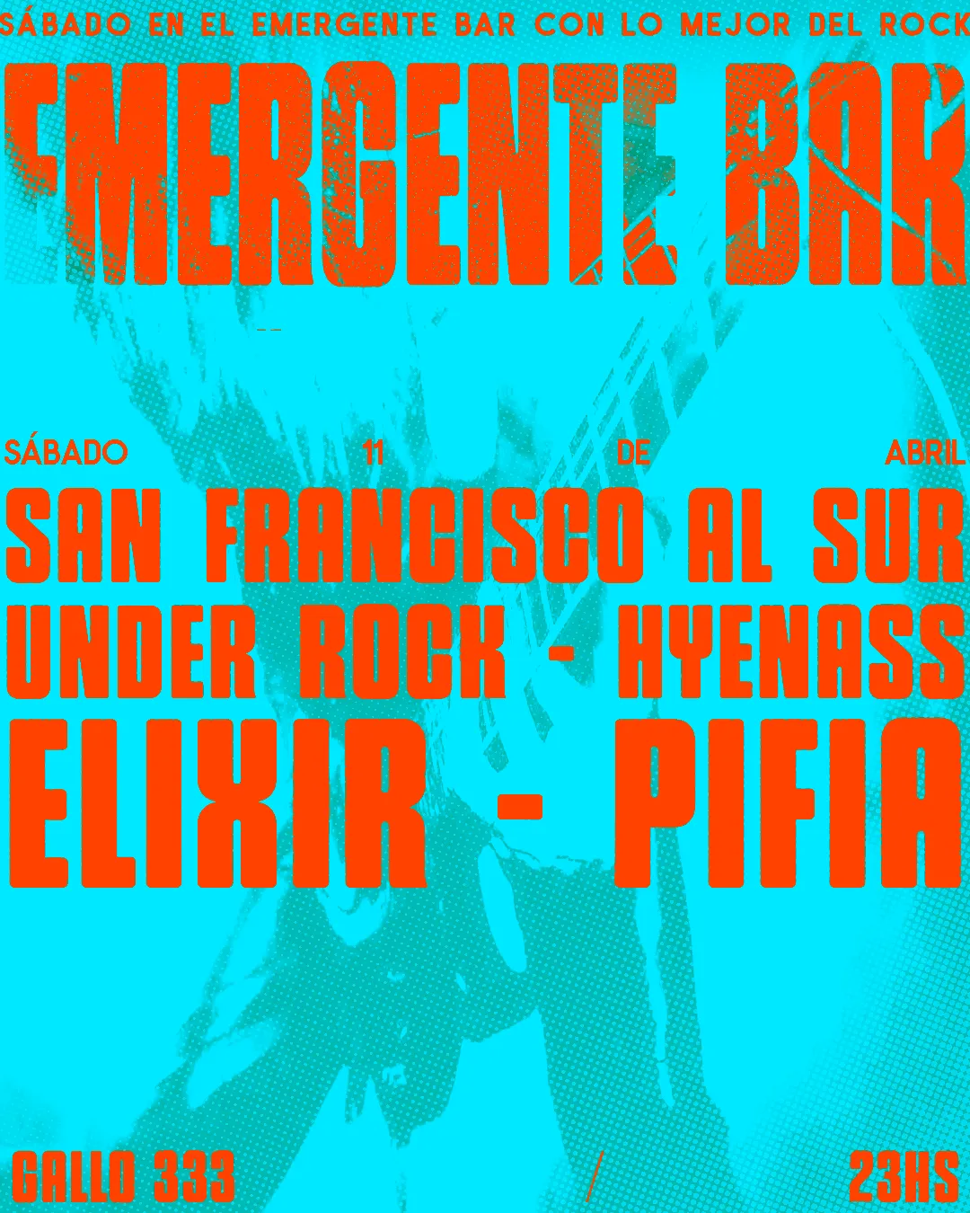 SÁBADO EN EL EMERGENTE BAR + BANDAS EN VIVO! 11/4 