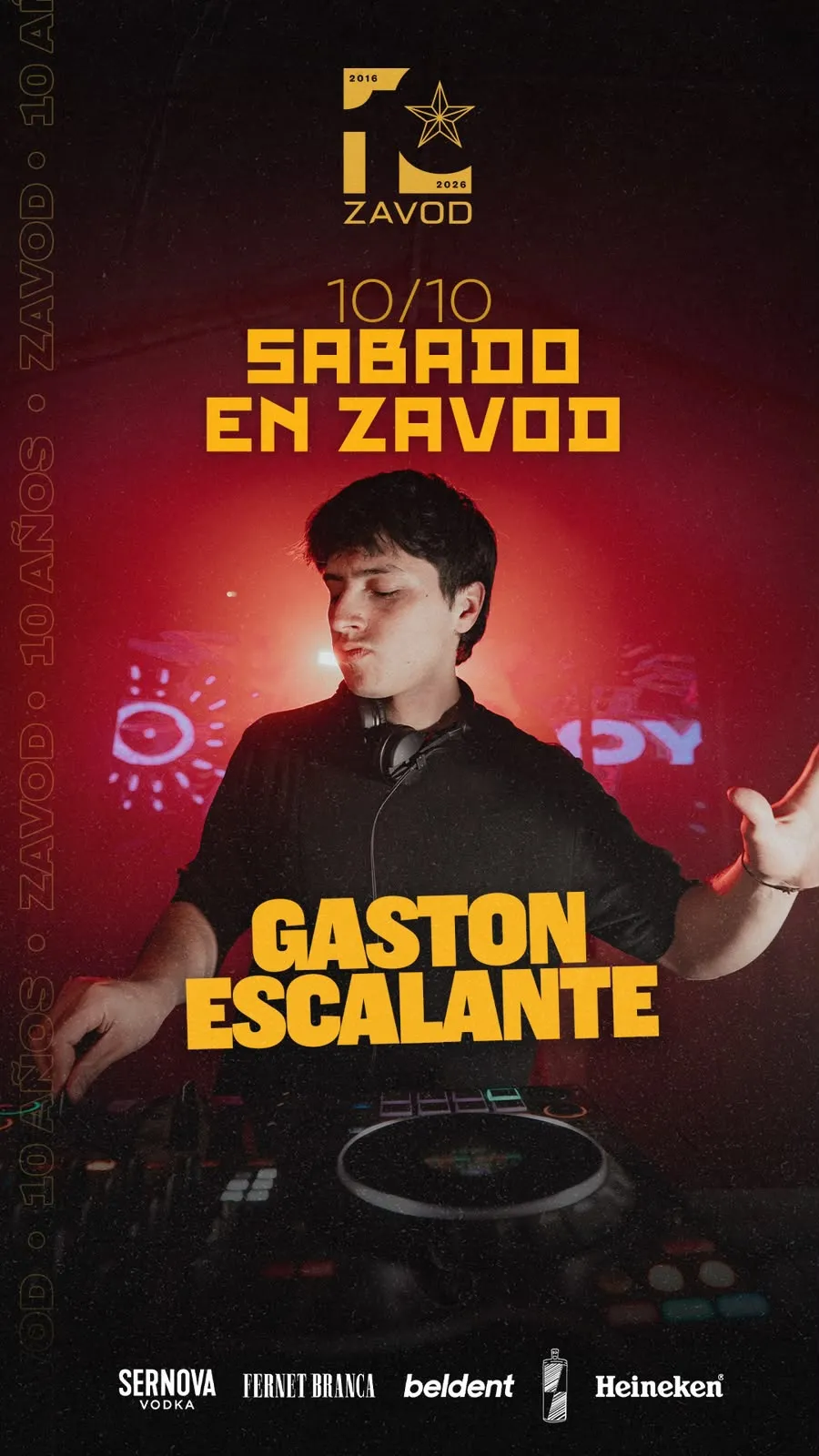 SAB. 10/10 - GASTON ESCALANTE