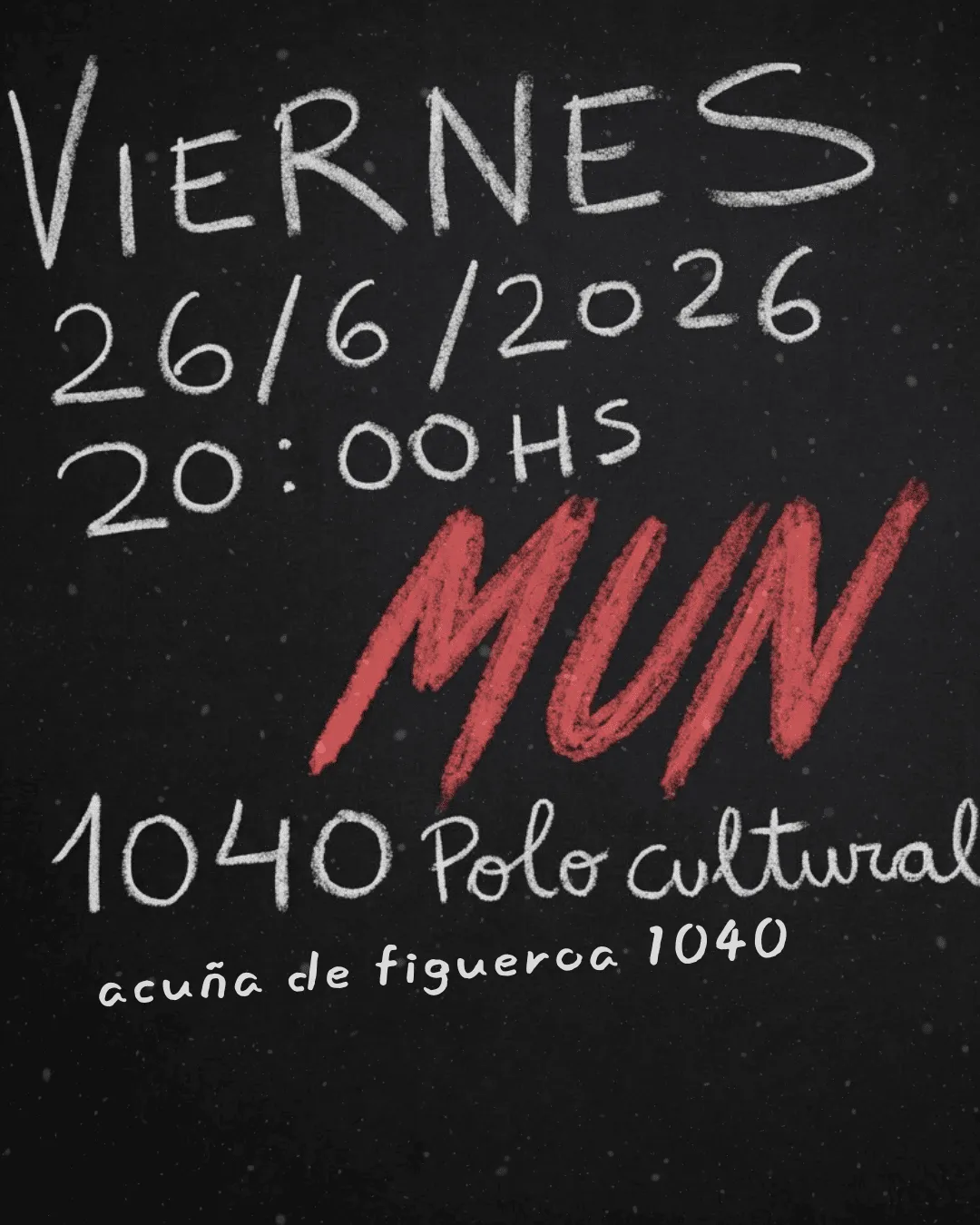 MUN en 1040 Polo Cultural - 26/06 