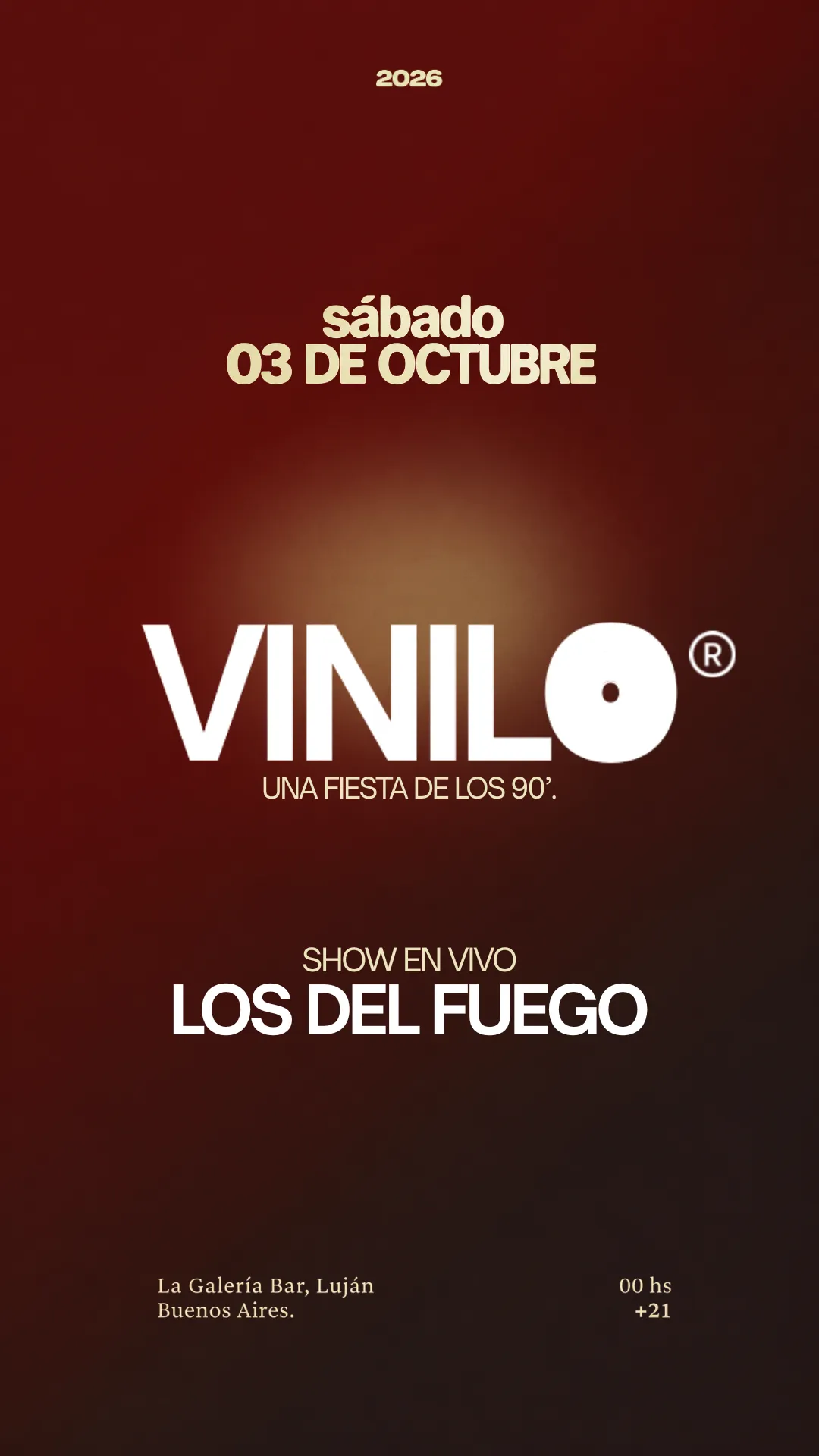 VINILO Vol. 1 // Show en vivo “Los Del Fuego”