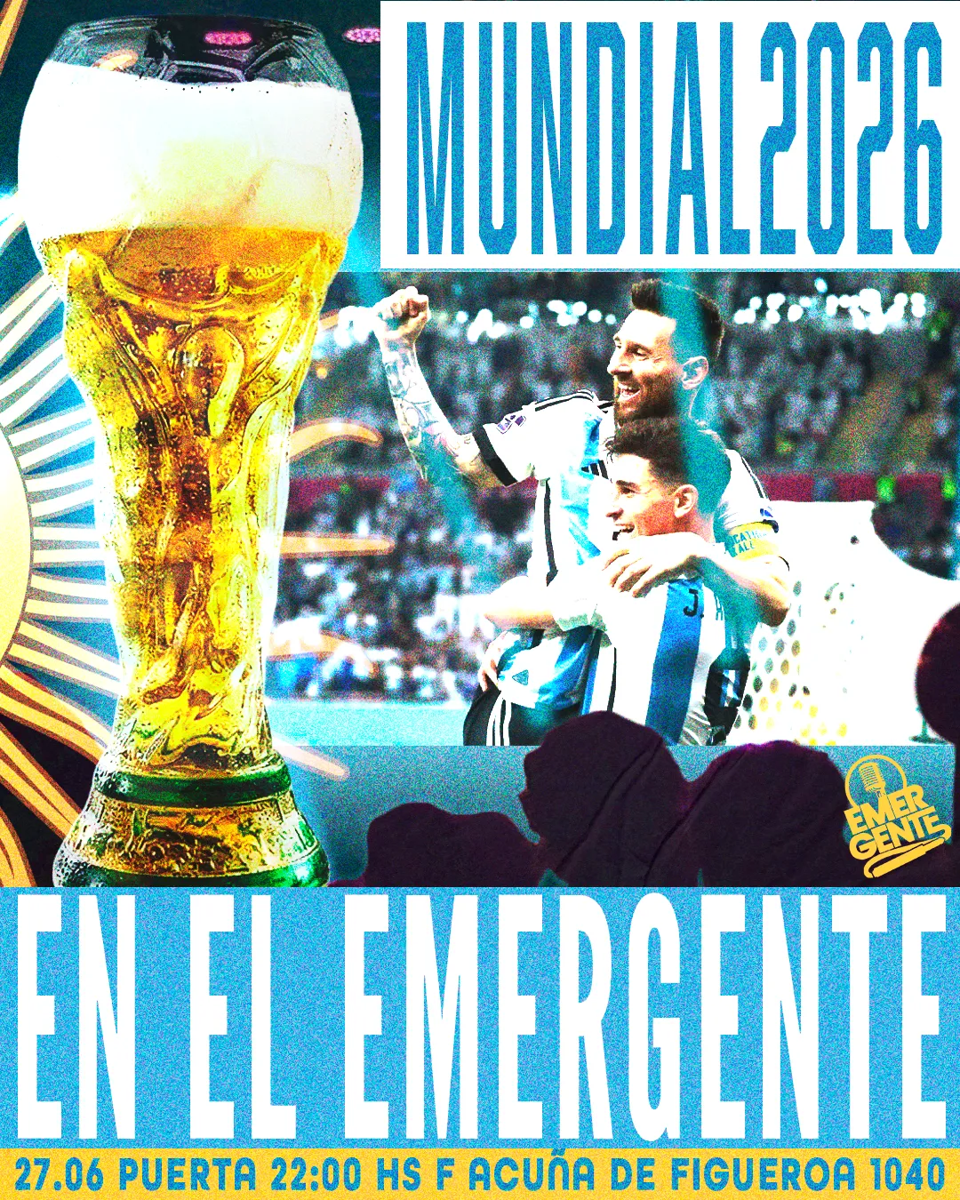 Argentina Vs Jordania en Pantalla Gigante