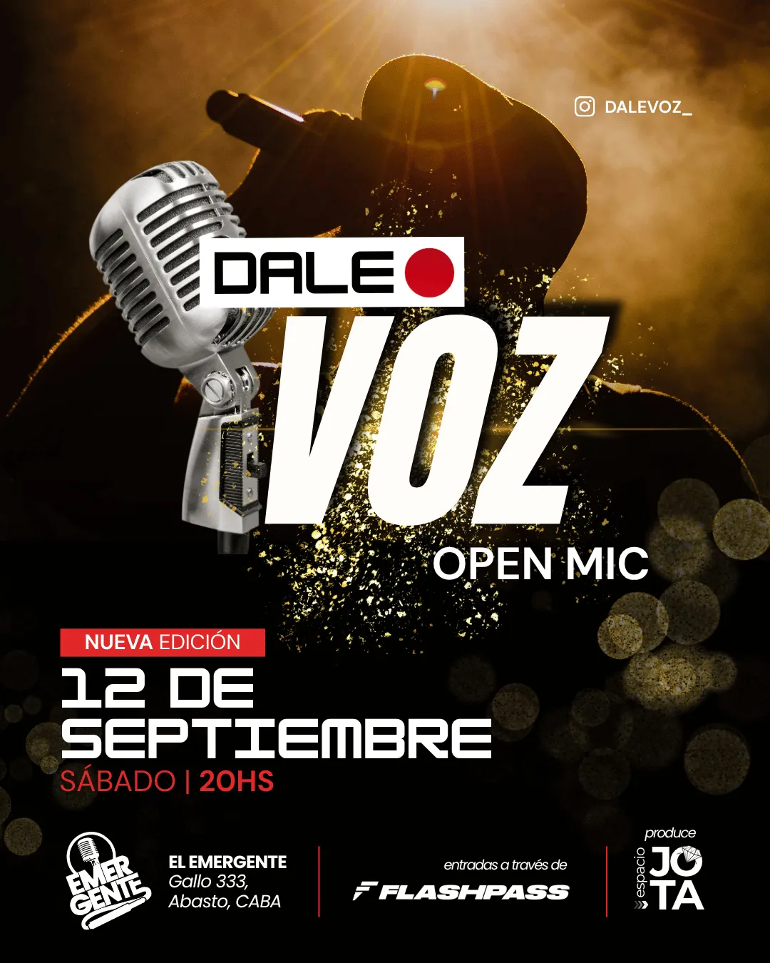 DALE VOZ - OPEN MIC