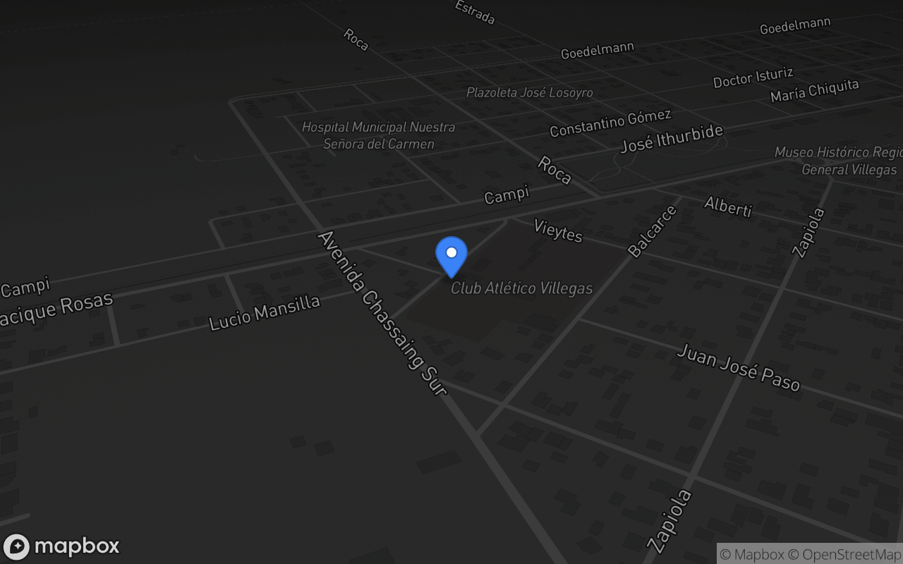 Mapa de CLUB ATLETICO VILLEGAS