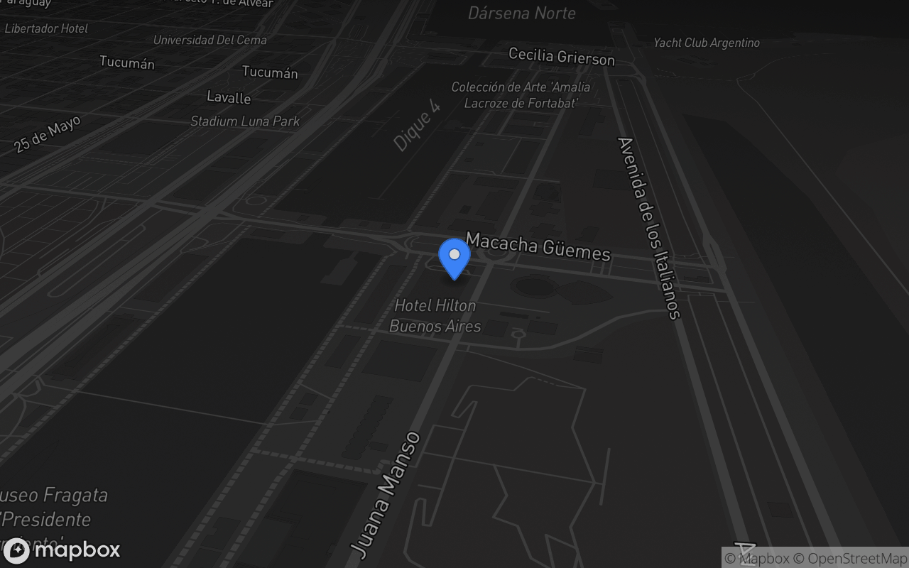 Mapa de Hotel Hilton Buenos Aires