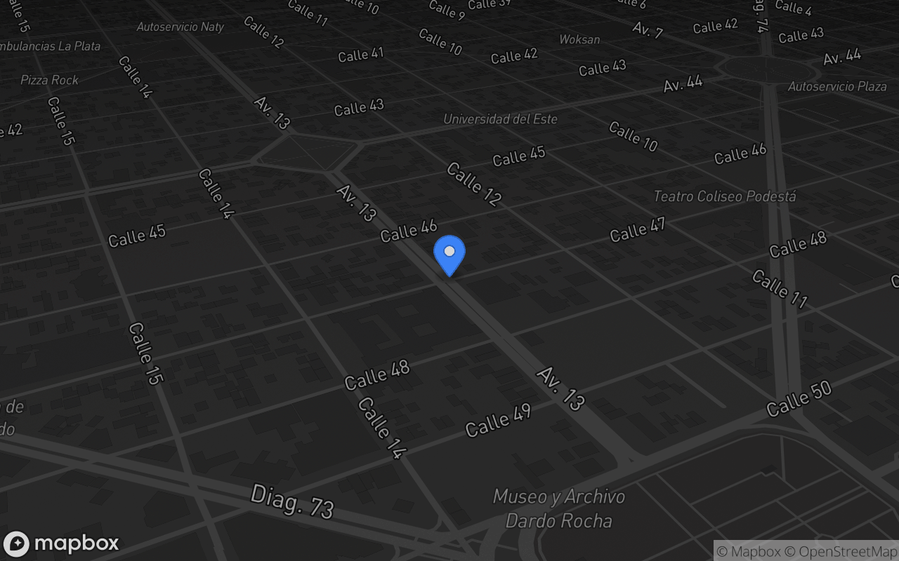 Mapa de Calle 13 & Calle 47