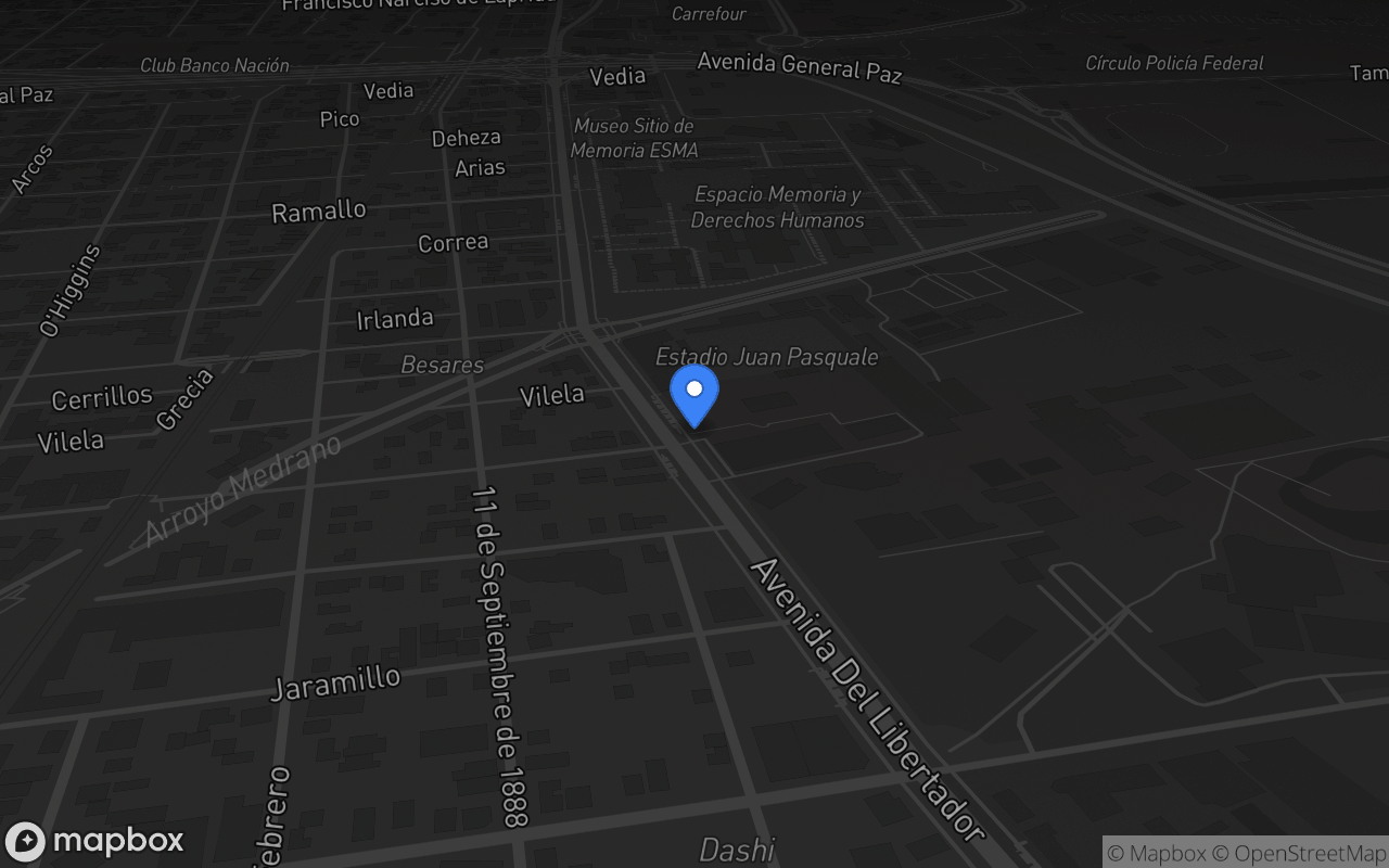 Mapa de Círculo Oficiales de la Policía Federal