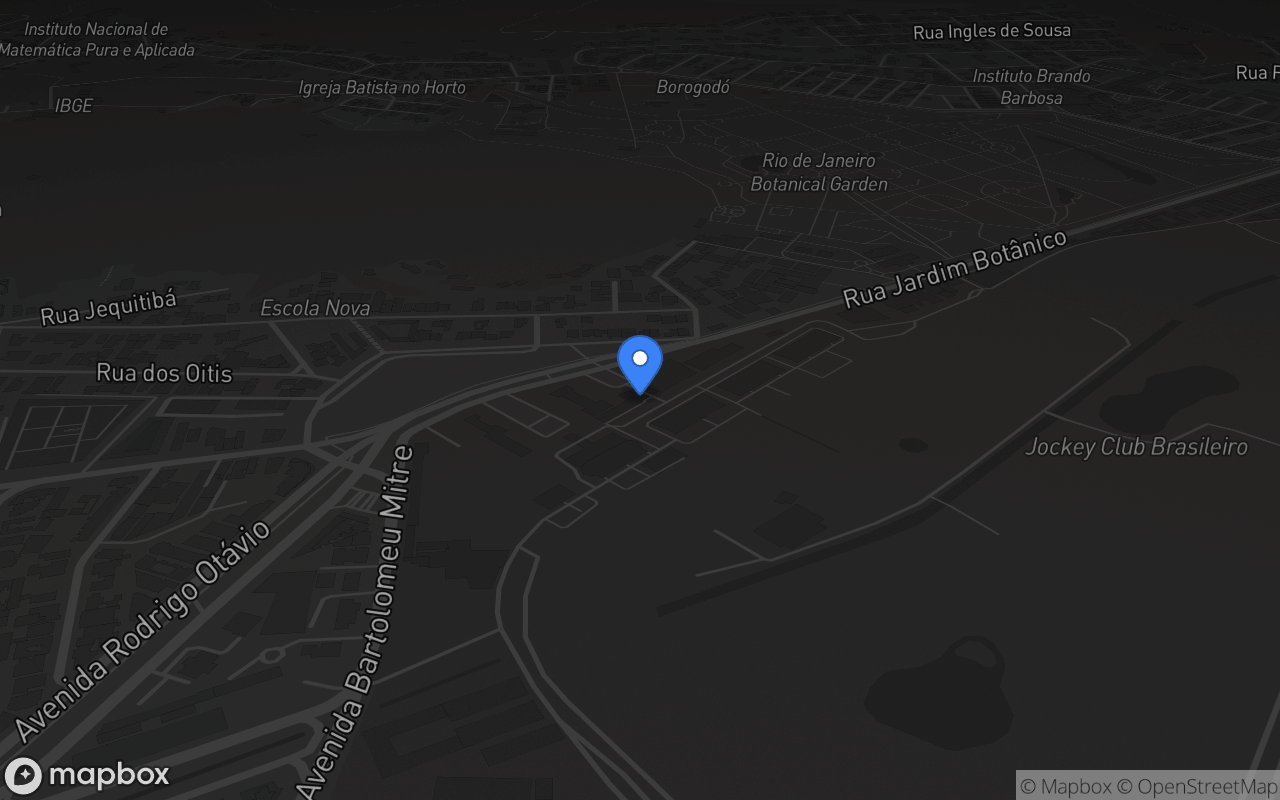 Mapa de Jockey Club Brasileiro - Praça Santos Dumont - Gávea