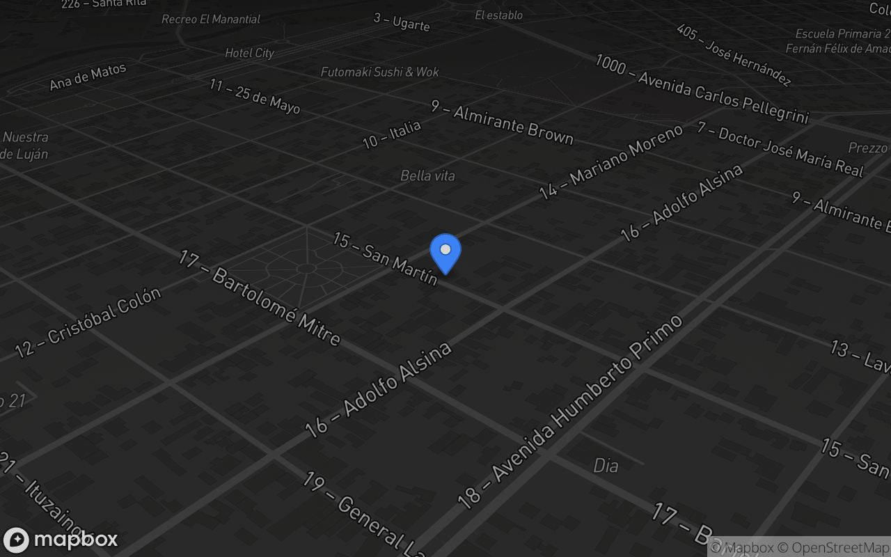 Mapa de La Galería Bar