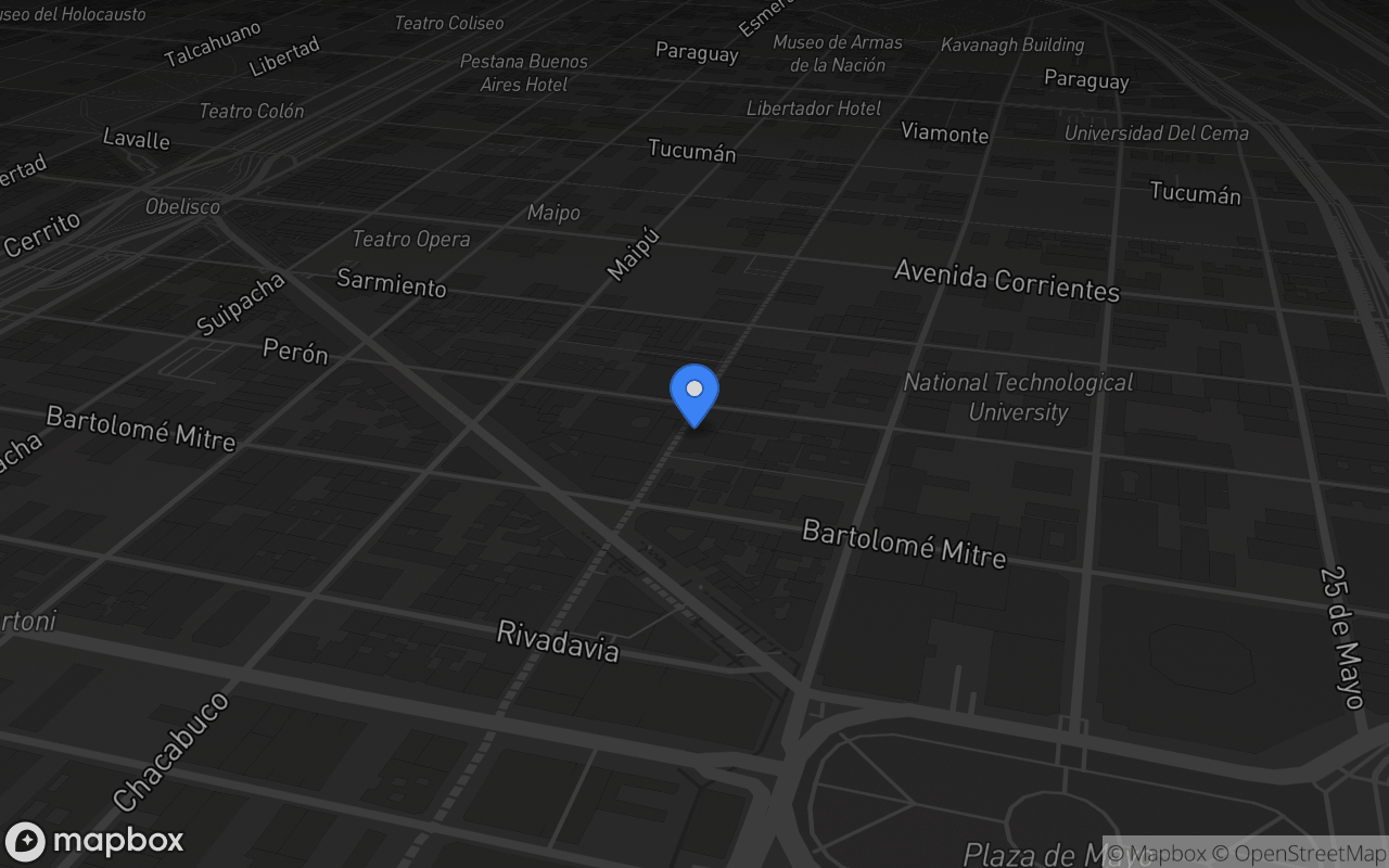 Mapa de Teatro Piazzolla Tango